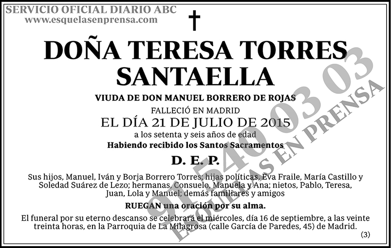 Teresa Torres Santaella
